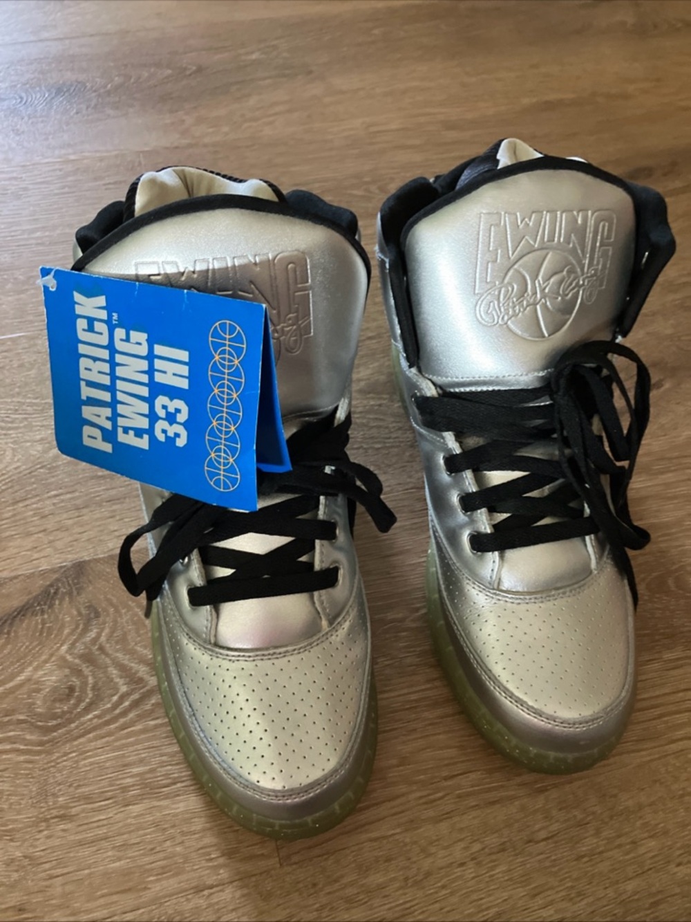 Kids' Metallic Silver 33 HI Basketball Sneakers